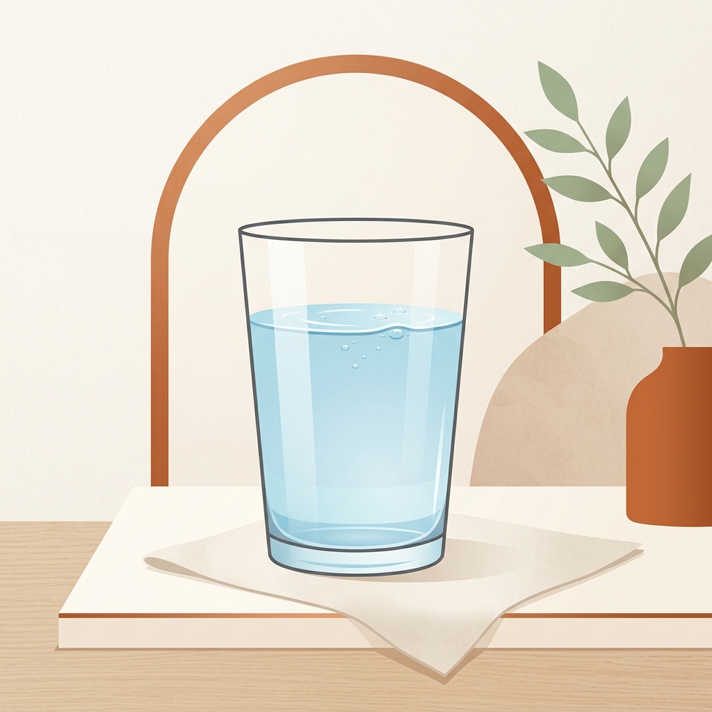 Glass of water, the simplest and most effective recovery tool